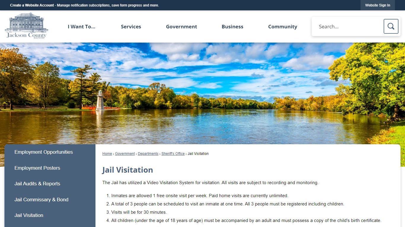 Jail Visitation | Jackson County, IL